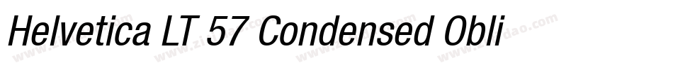 Helvetica LT 57 Condensed Oblique字体转换